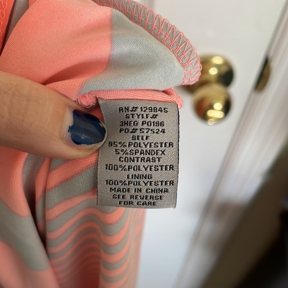 Bailey blue Coral and Gray Geometric Maxi Dress - Picture 6 of 6